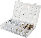 Набір сталевих та алюмінієвих заклепувальних гайок МЗ-М10, 300 шт. YATO YT-36480, фото 2