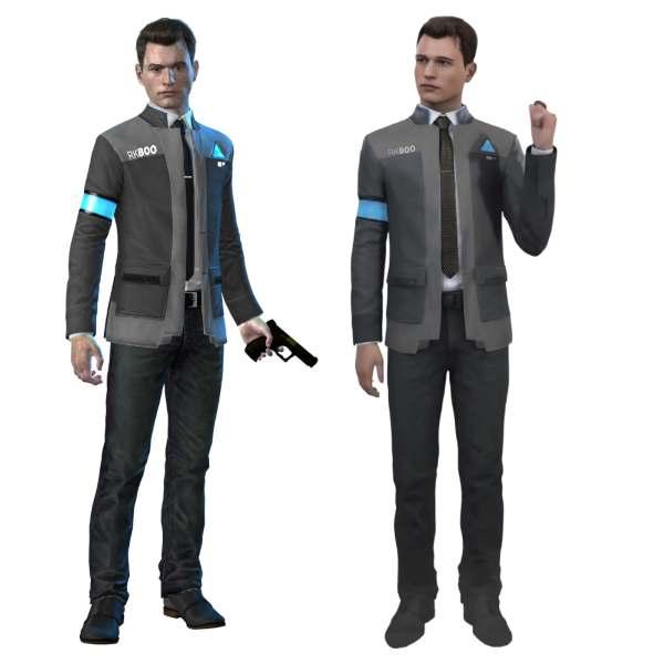 Дакімакура 150х50 см Коннор Детройт Стати Людиною Connor Detroit Become Human Подушка з наволочкою обнімашка двухсторння, фото 1