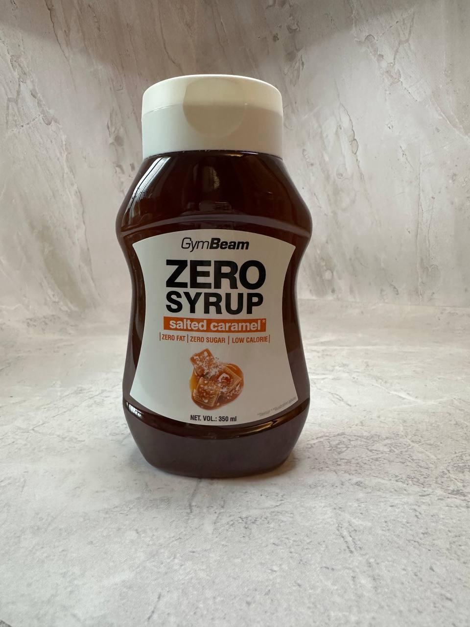 Сироп без цукру ZERO SYRUP Солона карамель GymBeam, 350 мл
