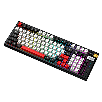 Клавіатура ігрова TWolf бездротова BT5.1/2.4GHz з RGB підсвічуванням розкладка УКР/АНГ T70 Black White Red