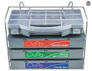 Набір ущільнювальних кілець SAE NBR HNBR 900 шт. + органайзер Falon-Tech FT-AO900