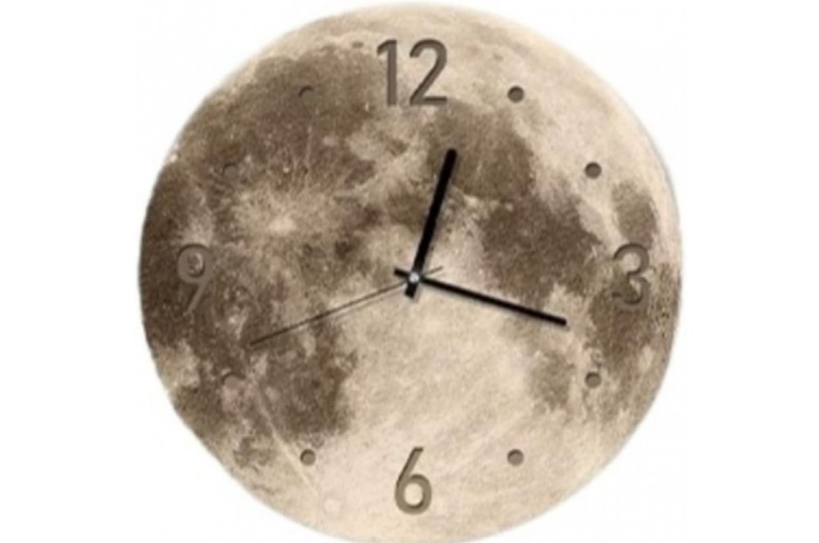 Настінний годинник "Луна" з LED-підсвіткою 40*40 (арабський + точки), фото 1