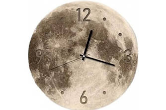 Настінний годинник "Луна" з LED-підсвіткою 40*40 (арабський + точки)