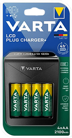Зарядний пристрій Varta LCD Plug Charger (57687101441)