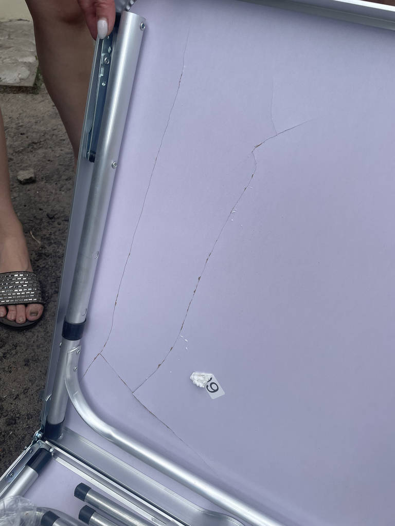 Розкладний стіл-валіза з 4 стільцями (120x70x60см) / Стіл туристичний / Портативний столик для пікніку - фото покупців 4