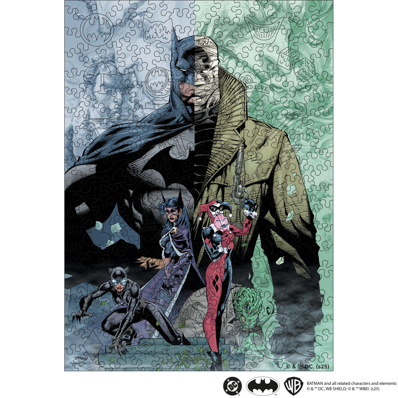 Фігурний дерев'яний пазл Woods Story Бетмен Гра Тіней XL, фото 1