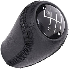 Mazda 3 06-12 Ручка КПП ЧОРНА ШКІРА 6 СК.