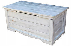 Велика дерев'яна скриня Біла 120 x 48 x 48см    180л