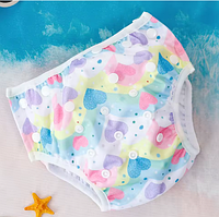 Багаторазові універсальні підгузки-трусики на кнопках для плавання 0-2 роки (сердечки2)