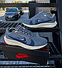 Чоловічі літні кросівки Nike Zoom Pegasus grey сірі Найк Пегасус текстиль сітка легкі дихаючі на літо, фото 6