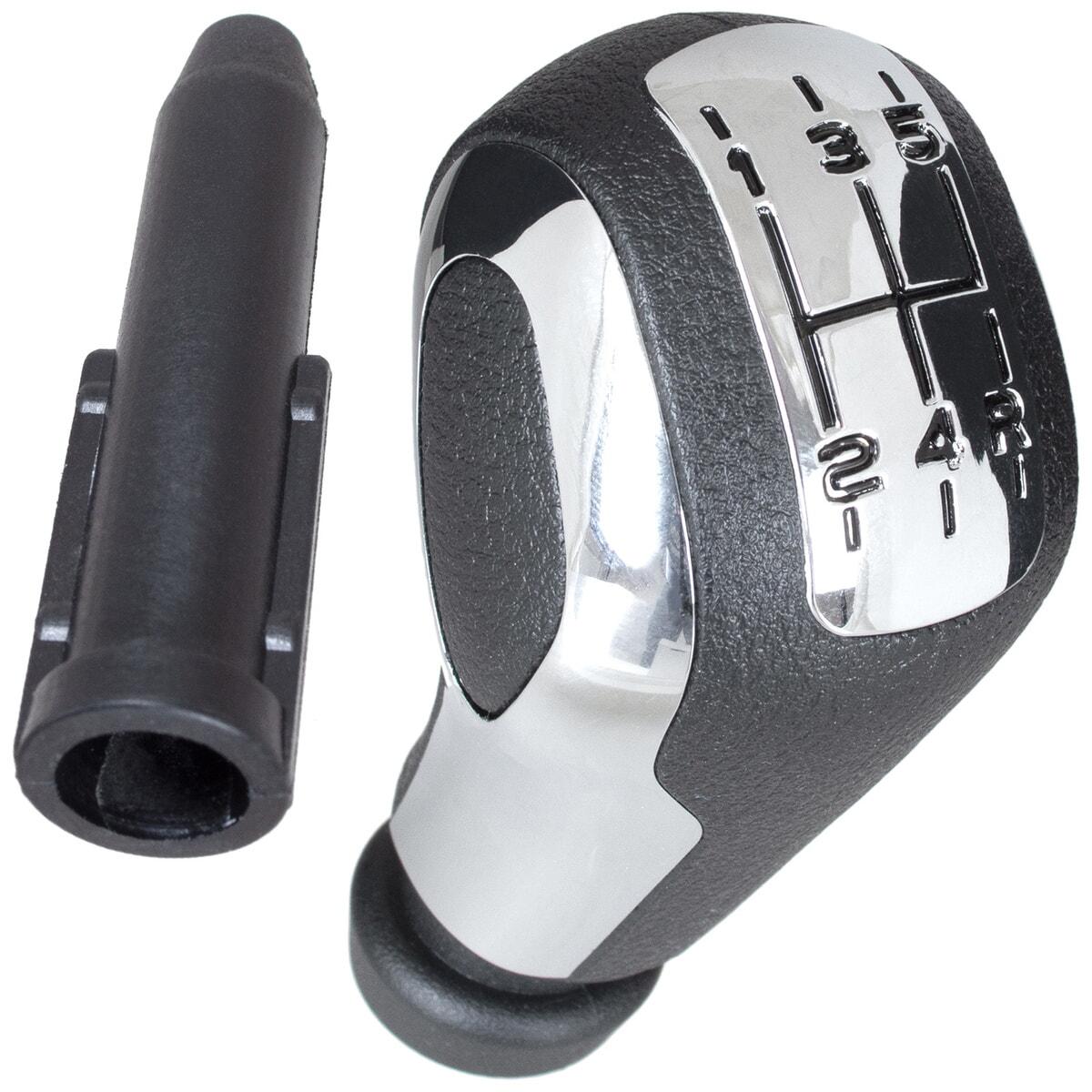Peugeot 207 208 307 308 3008 508 408 Ручка КПП ЧОРНА + ХРОМ 5 ШВИДКІСТЕЙ + адаптер / перехідник важеля КПП 2, фото 1