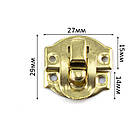 Замок Накладка Срібло для скриньок 27*29мм MZK024, фото 2