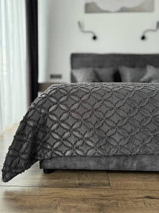 Покривало "Фрея", 100% cotton, графітовий колір (Розміри і кольори в асортименті)