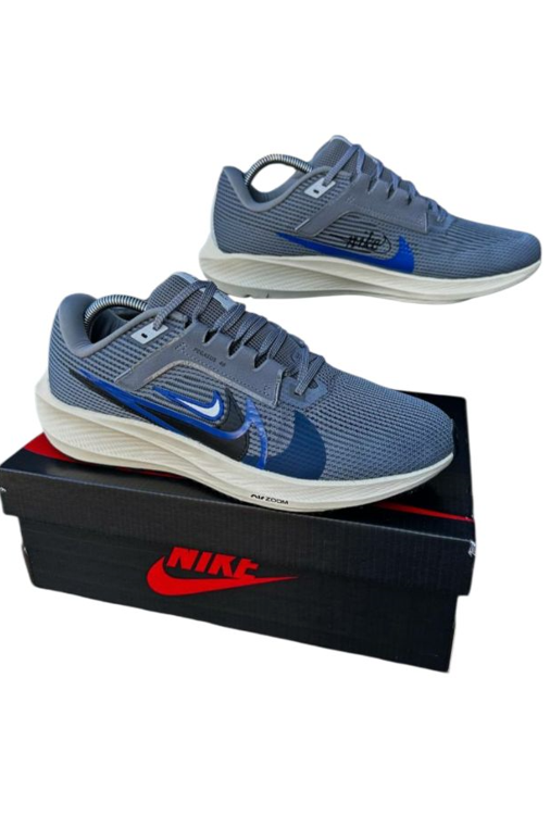Чоловічі літні кросівки Nike Zoom Pegasus grey сірі Найк Пегасус текстиль сітка легкі дихаючі на літо