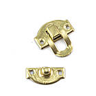 Замок Накладка Золото для скриньок 27*29мм MZK023, фото 3