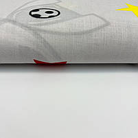 Польская бязь "Мячи, бутсы на светло-сером" 160см, фото 2