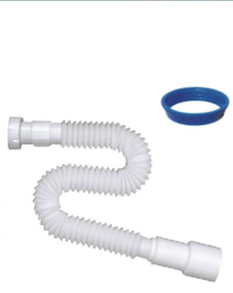 Гнучка труба з гайкою 1 1/2" 780 мм, вихід 40*50 мм 1325 (1203, 006) 1325N, фото 1