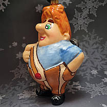 Скляна іграшка на ялинку Карлсон, фото 4