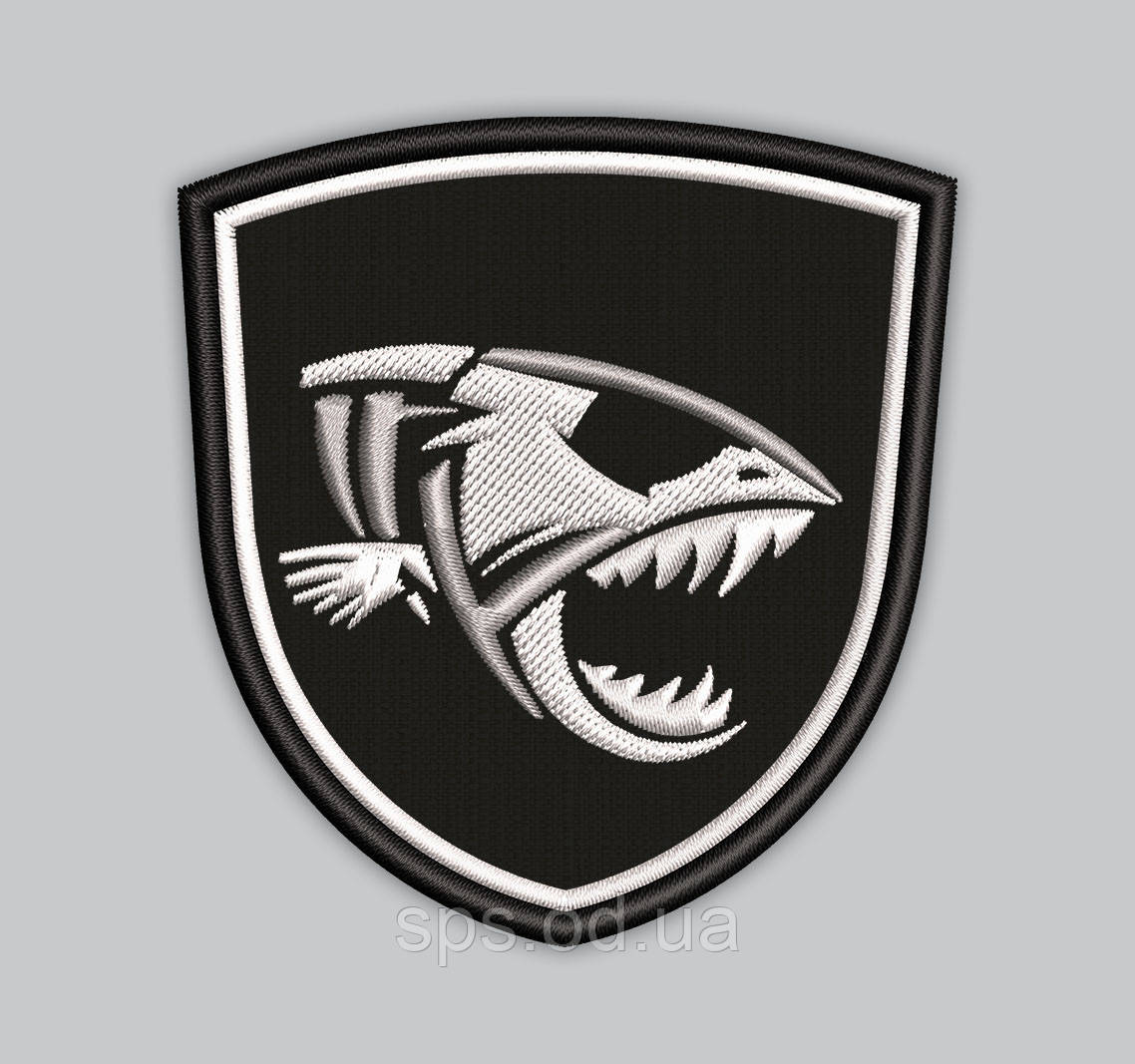 Шеврон Піранья 8*7 см, фото 1