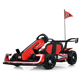 Електрокарт дитячий Bambi (акум. 24V14AH, 2 мотори 150W, EVA, BLUETOOTH, світло) M 6148EBL-3(24V) Червоний