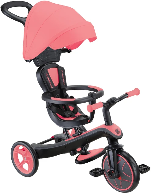 Велосипед дитячий триколісний GLOBBER Explorer Trike 4 в 1 Рожевий (634-110)