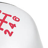 Ford Mondeo IV V Ручка КПП ЧОРНА ЕКО ШКІРА + СРІБЛО + ЧЕРВОНИЙ 6 ГРАФІК ПЕРЕДАЧ, фото 8