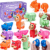 Великий набір гумових фігурок Дитяча розвивальна іграшка для вивчення англійської мови 13 тварин сортер, фото 8