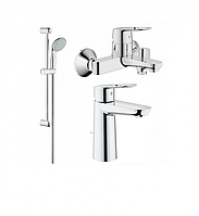 Grohe Набiр змiшувачiв BauLoop 3 в 1 для ванни (123215М)
