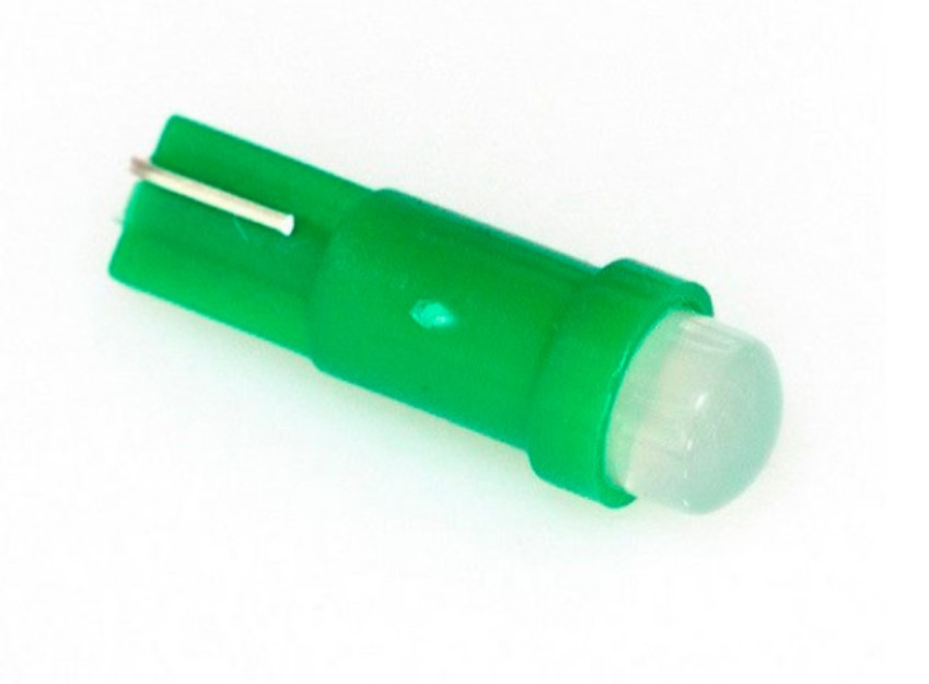 Лед лампа для панелі приборів, 24V,  зелена