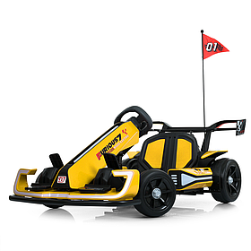Електрокарт дитячий Bambi (акум. 24V14AH, 2 мотори 150W, EVA, BLUETOOTH, світло) M 6148EBL-6(24V) Жовтий