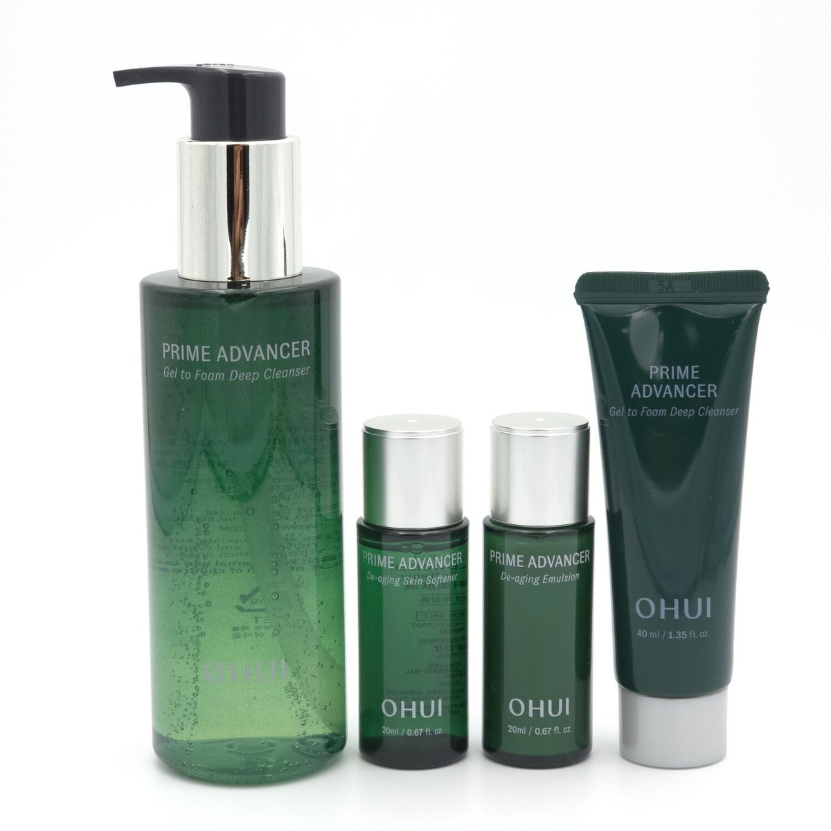 Набір люксової косметики для очищення O Hui Prime Advancer Gel to Foam Deep Cleanser Set 280 мл