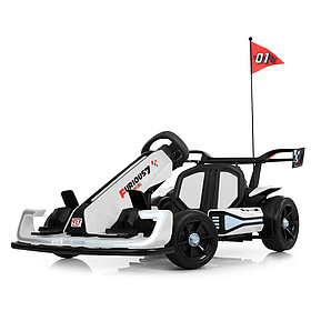 Електрокарт дитячий Bambi (акум. 24V14AH, 2 мотори 150W, EVA, BLUETOOTH, світло) M 6148EBL-1(24V) Білий