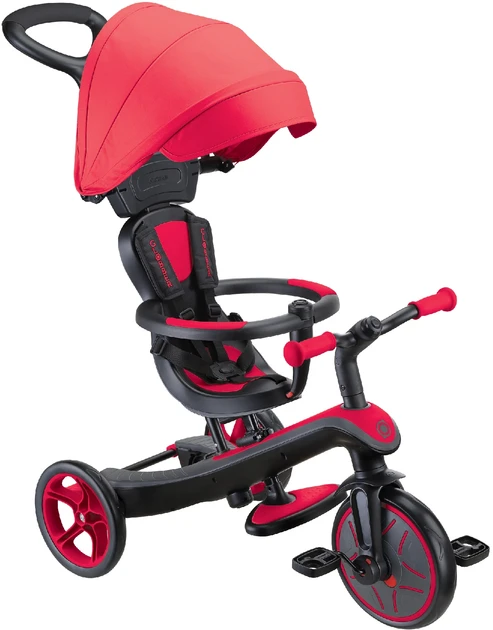 Велосипед дитячий GLOBBER серії EXPLORER TRIKE 4в1, червоний, до 20кг, 3 колеса (634-102)