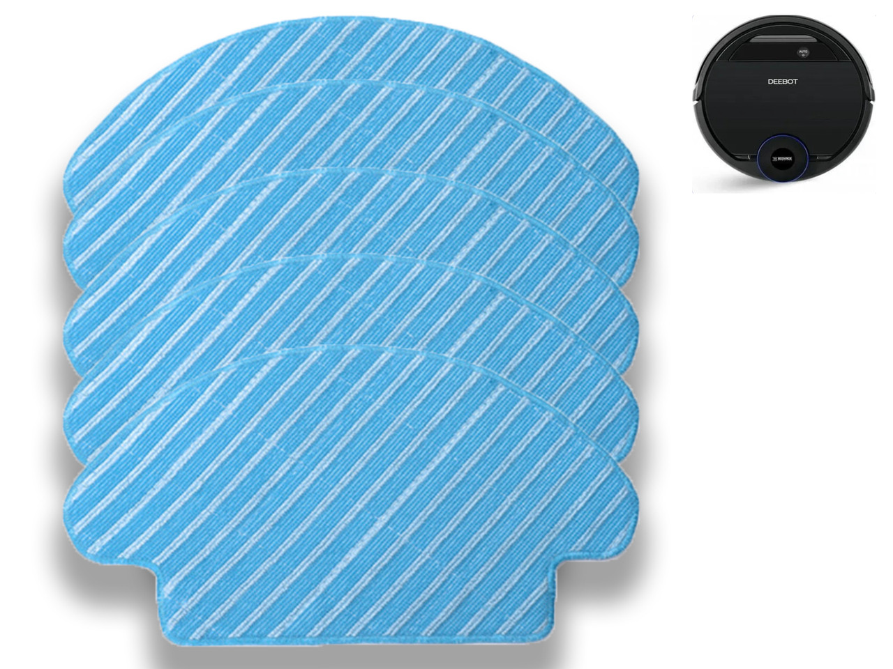 Комплект мікрофібрових серветок (5 шт.) для робота-пылесоса Ecovacs Deebot Ozmo 930, фото 1