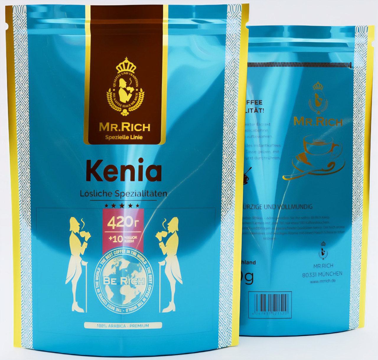 Оригінал! Розчинна кава Mr.Rich Kenia 420г смачна, Німеччина