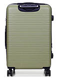 Валіза Франція середня M зелений 66х44х28+3см/74л/3.5кг/Worldline 627, фото 4