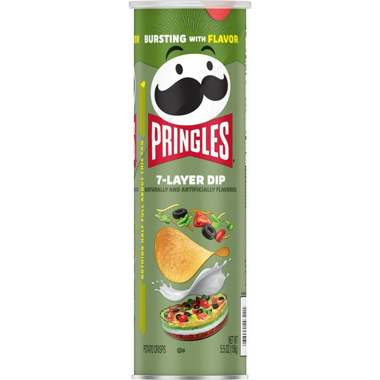 Чіпси Pringles 7-layer dip 7 смаків соусів 158g