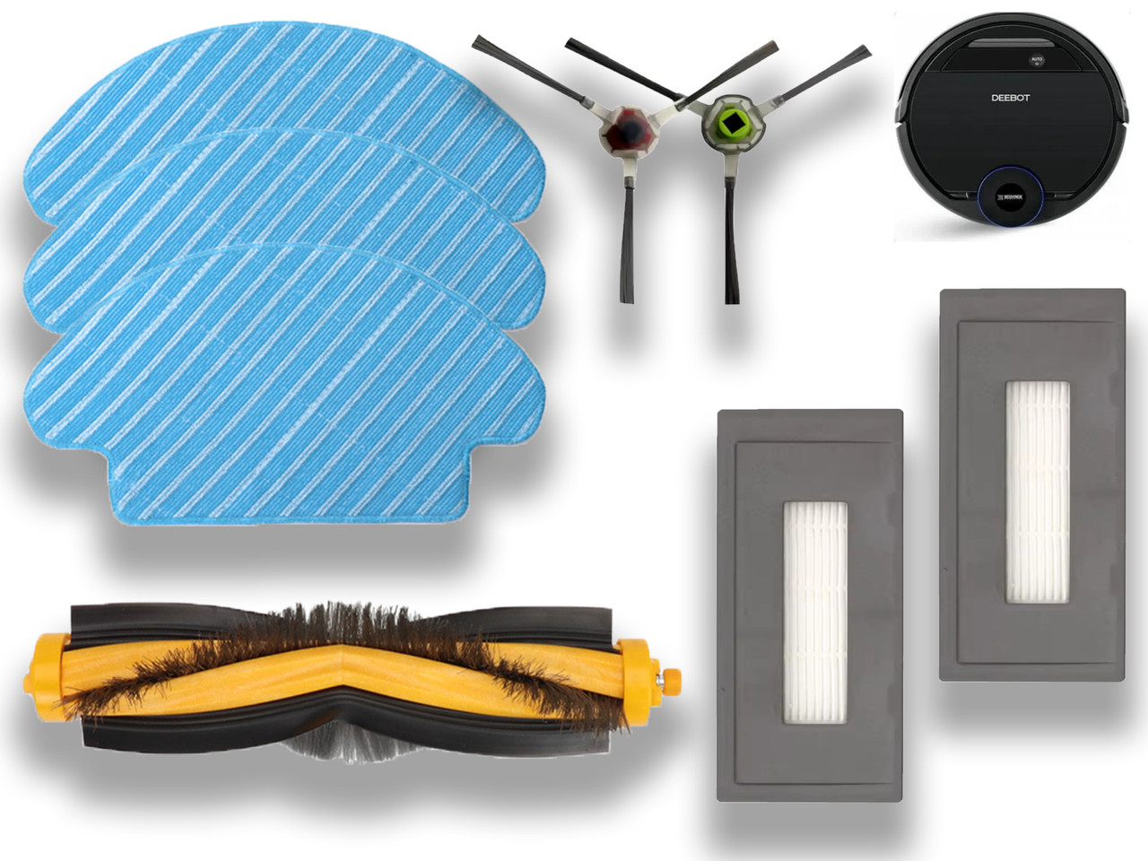 Комплект змінних аксесуарів (8 шт.) для робота-пилососа Ecovacs Deebot Ozmo 930, фото 1