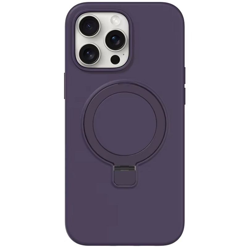 Чохол Silicone Case Full Protective NO LOGO with Ring для Apple iPhone 14 Pro (6.1") Purple, фото 1