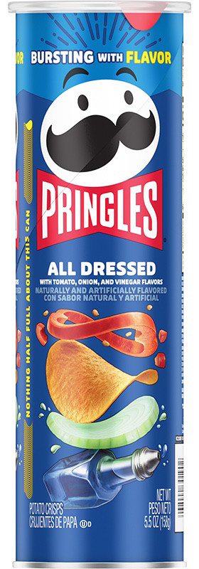 Чіпси Pringles All Dressed Комбінація кислого, солодкого, солоного і пряного 158g