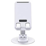 Підставка для планшетів WIWU ZM109 Desktoop Rotation Stand White, фото 3