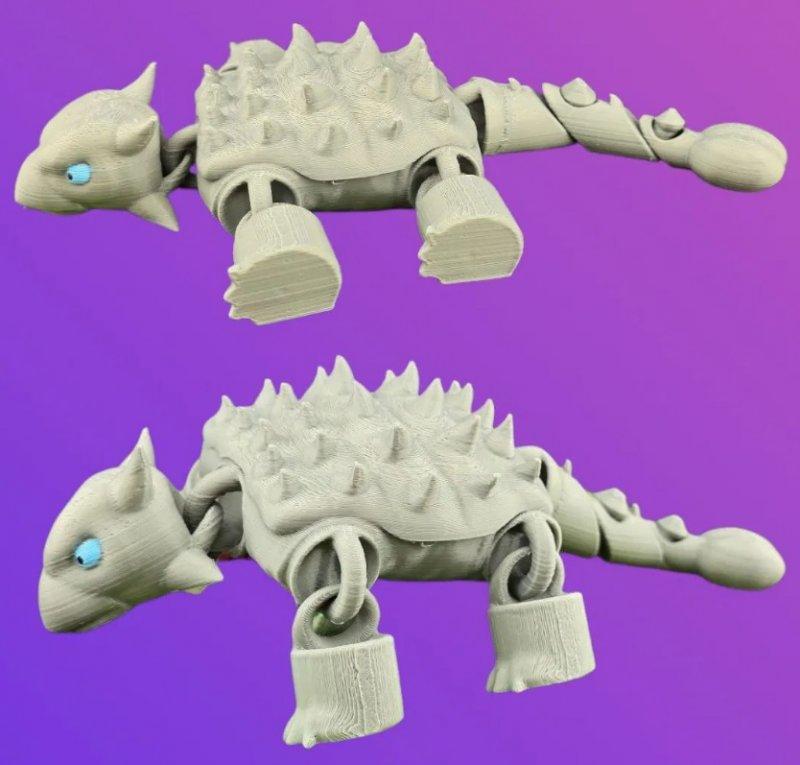 3D іграшка Динозавр Анкілозавр 15см рухомий КШ G-Rich, фото 1