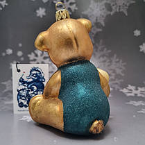 Скляна ялинкова іграшка Мишка с ребьенком на руках Komozja Family Santa Claus, фото 3