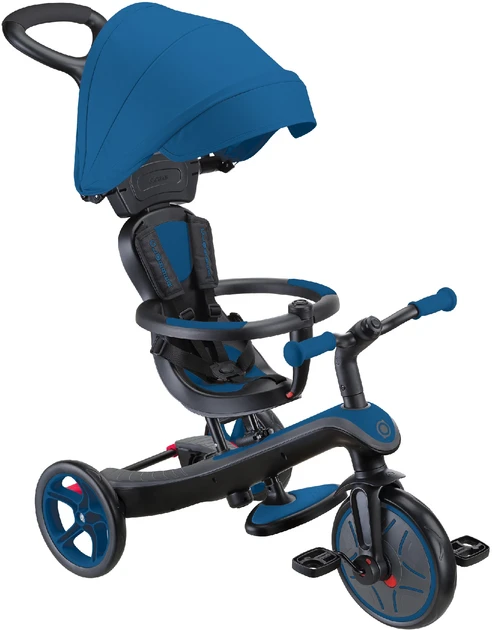 Велосипед дитячий GLOBBER серії EXPLORER TRIKE 4в1, синій, до 20кг, 3 колеса (634-100)