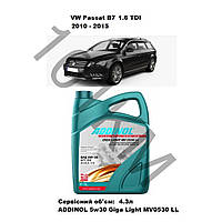 Комплект оливи в двигун VW Passat B7 1.6 TDI (2010-2015) Addinol