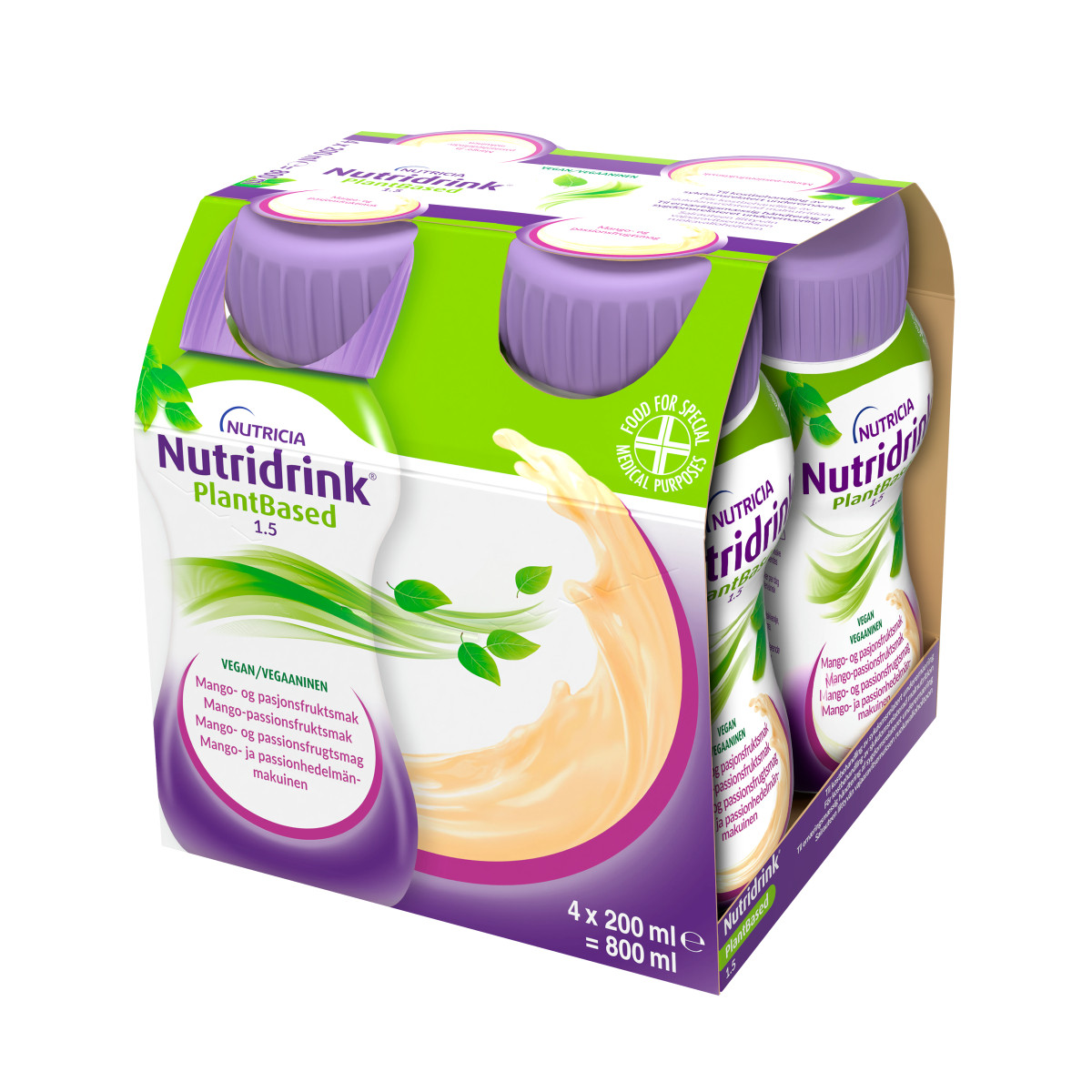 Nutridrink Plant Based Mango-passion fruit ентеральное питание 4*200 (Нутридрінк)