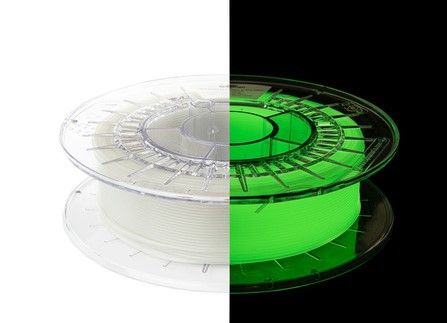 Filament Spectrum PLA Glow in the Dark 1.75mm YELLOW-GREEN 0.5kg, фото 1