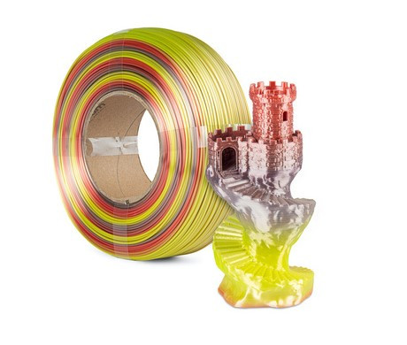 Пластик PLA Magic SILK RAINBOW 1.75mm EARTH BLEND 1kg (BAMBU LAB SPOOL), фото 1