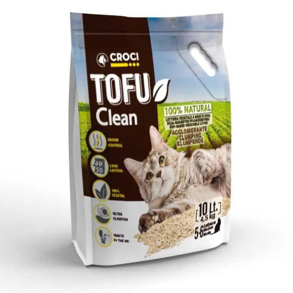 Наповнювач д/кот TOFU Clean, 10 L .