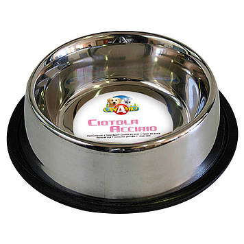 Миска CROCI Мас антиковзаюча метал, 0,47л, 20см .